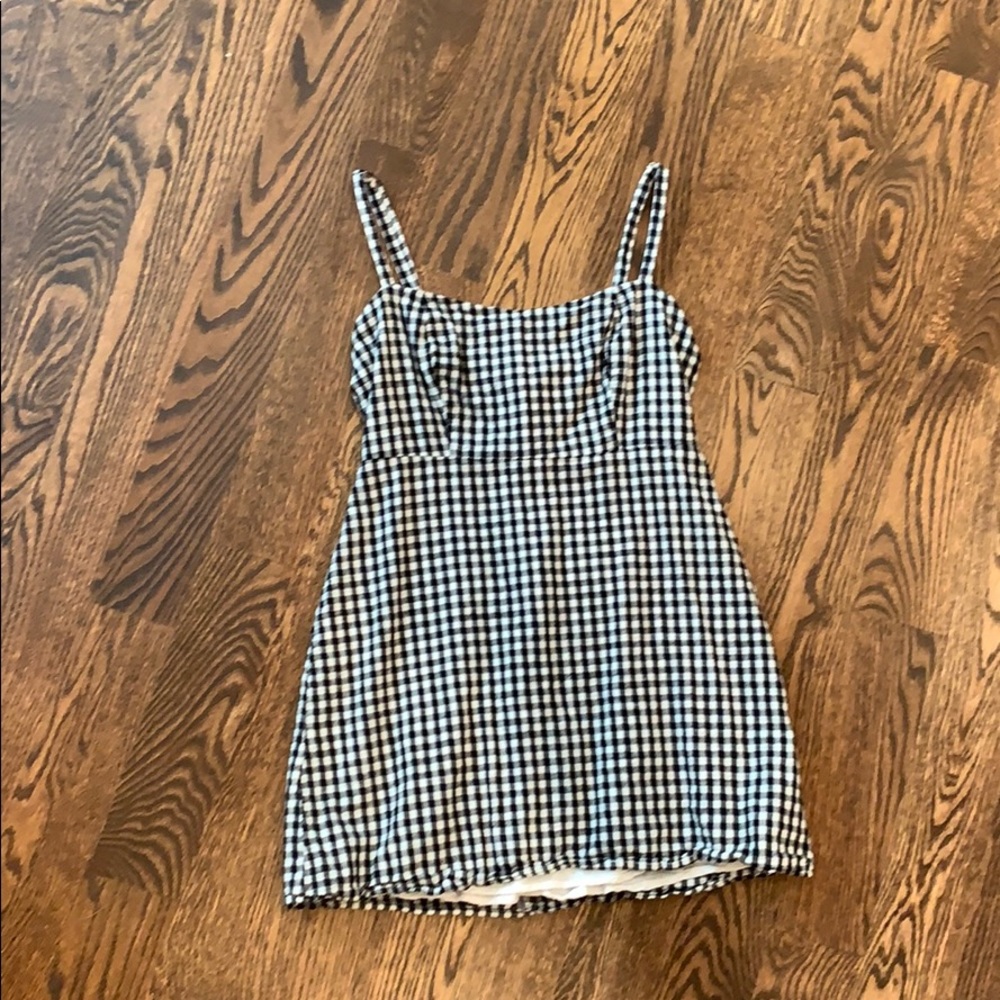 pacsun bodycon checkered plaid dress minidress